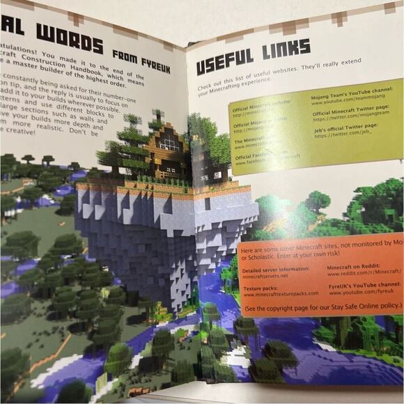 Scholastic Kids Minecraft Mojang Construction Handbook Hardcover Book OS - Picture 3 of 5